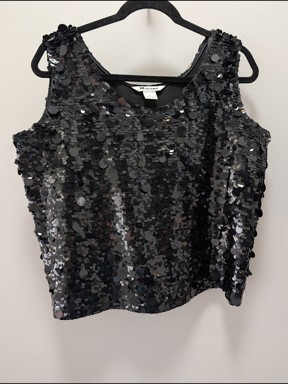 Vtg Nygard Collection Silk Sequin Top